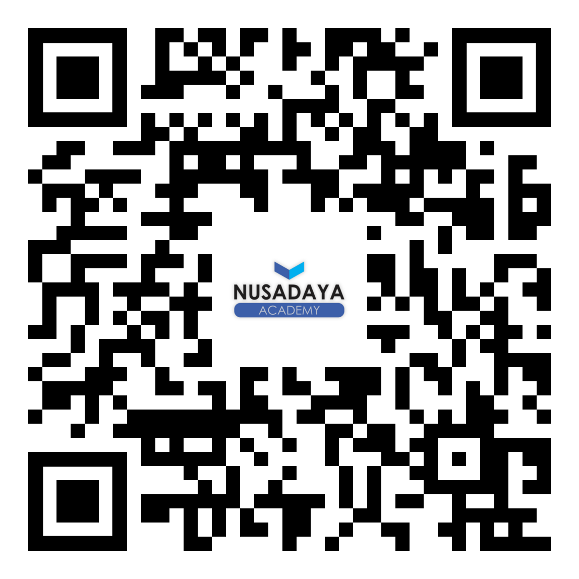 QR code konfirmasi kehadiran Nusadaya Academy